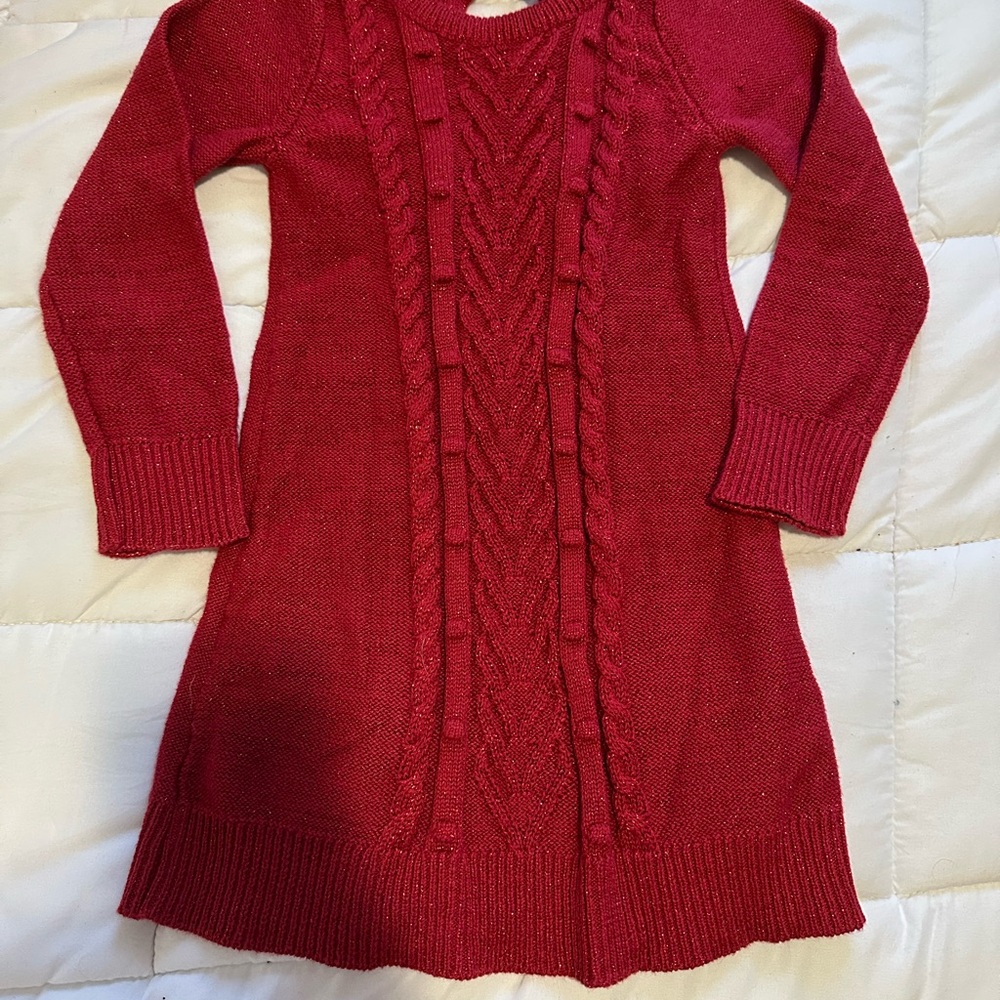 Red Knit Kids Dress Children’s Place 4T Christmas Holidays Timeless Classy